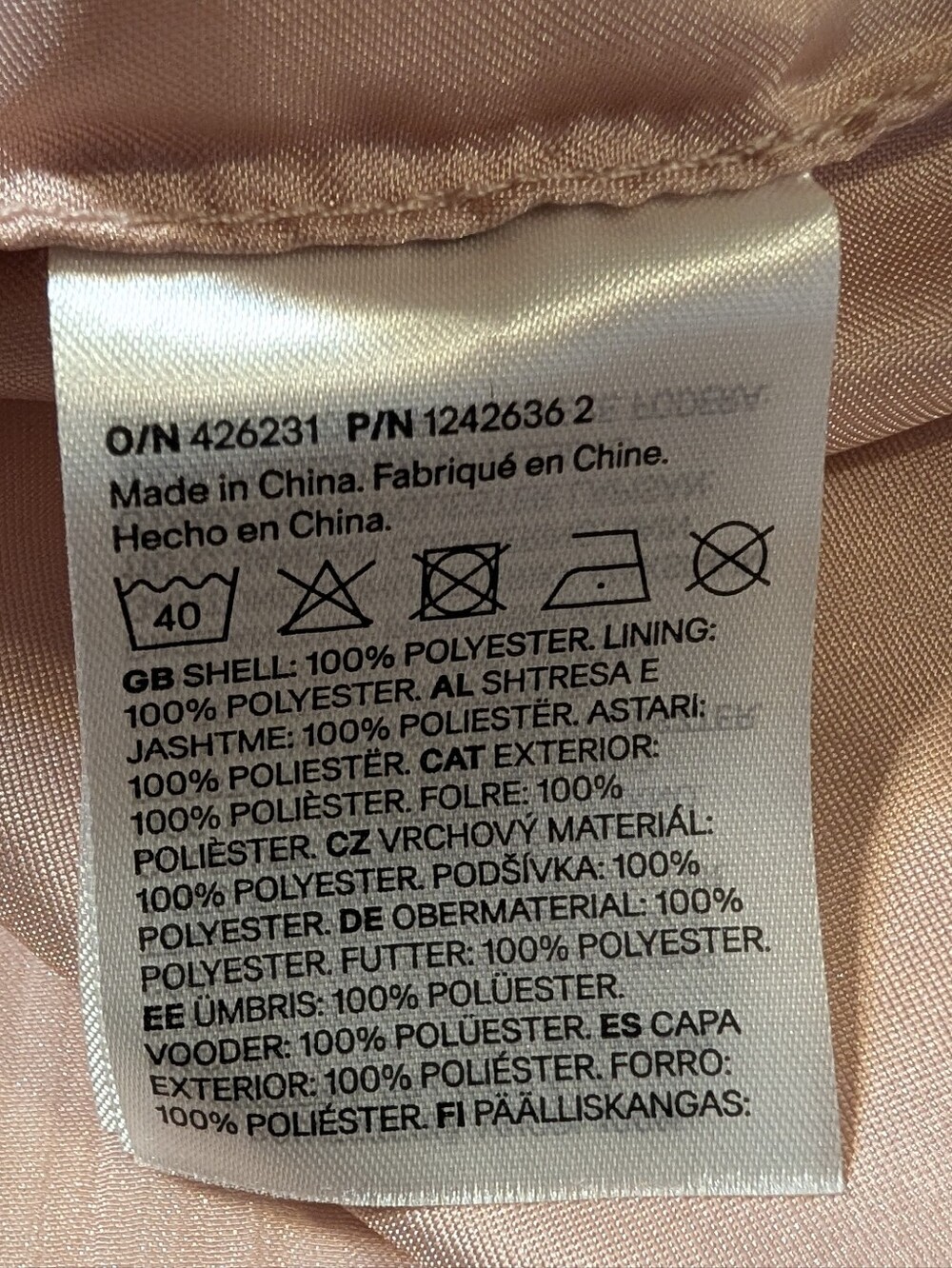H&M Bow Detail Organza Dress Size 2T - Picture 7 of 8